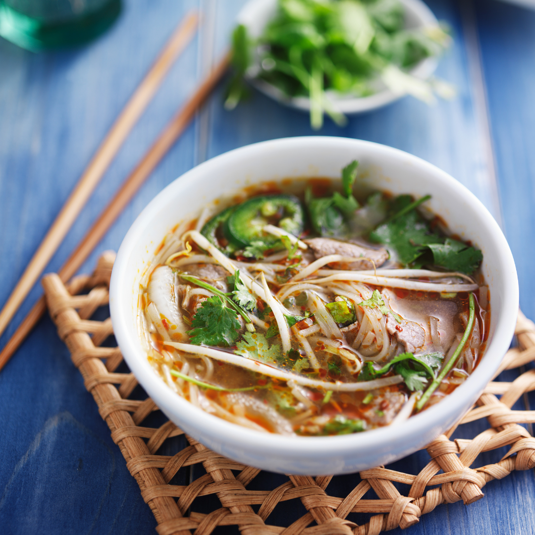bowl of turkey pho