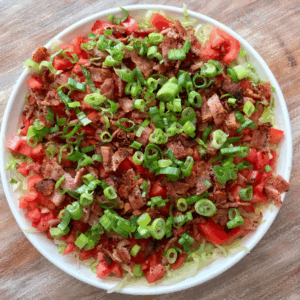 BLT dip in a dish