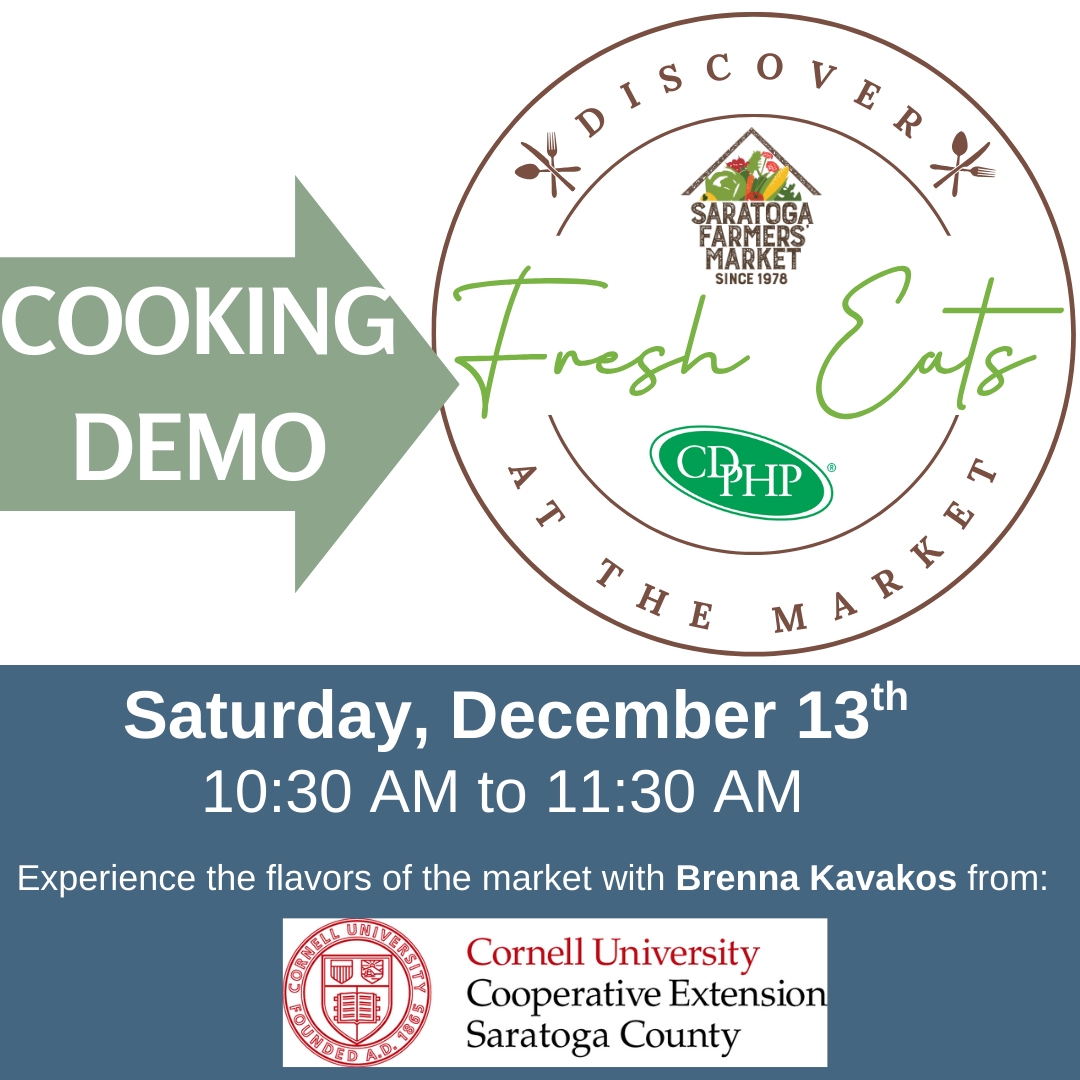 Cooking demo details at market